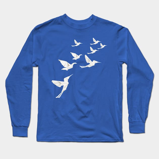 Origami Birds Long Sleeve T-Shirt by big_owl